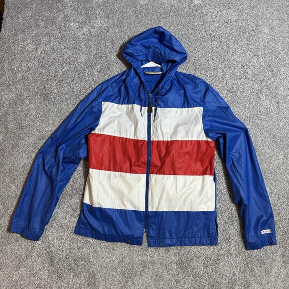 Vintage 80s 90s Windbreaker Jacket Men Medium Gorpcore USA Colorblock Streetwear